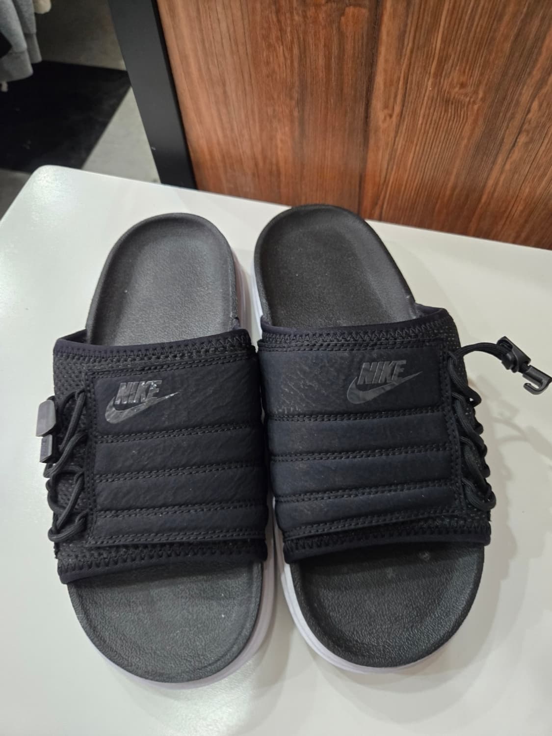 230사이즈)) NIKE 나이키 아수나 슬라이드 블랙 슬리퍼!~ 상품이미지1