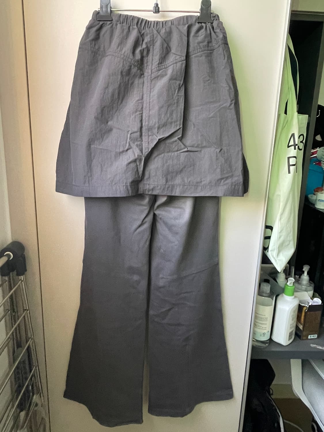 Nocontent 노컨텐츠 레이어드 스커트팬츠 (치마바지) 상품이미지2