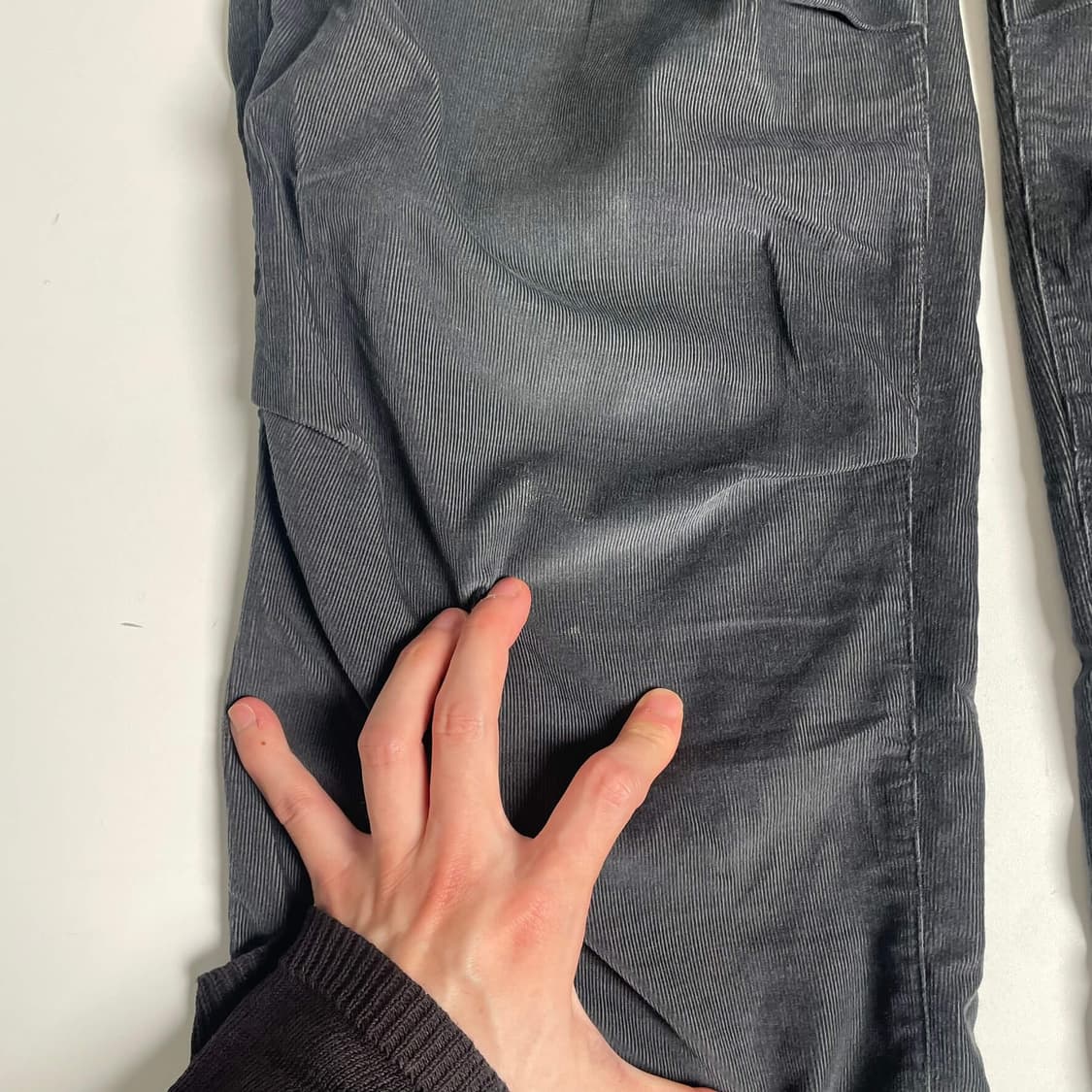 Armani exchange 코듀로이 니 플리츠 팬츠  상품이미지6