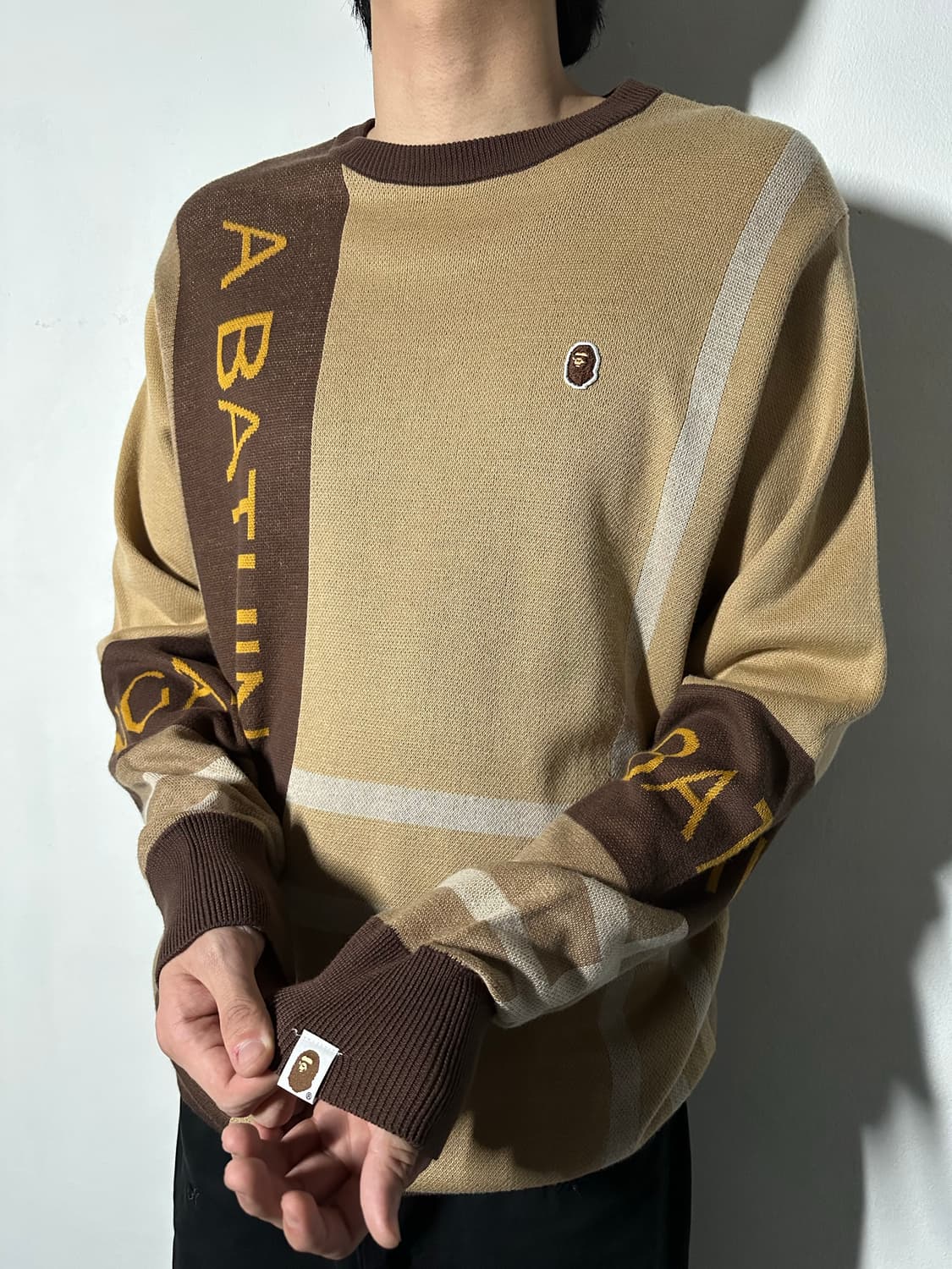A Bathing Ape Logo Pattern Knit 상품이미지1