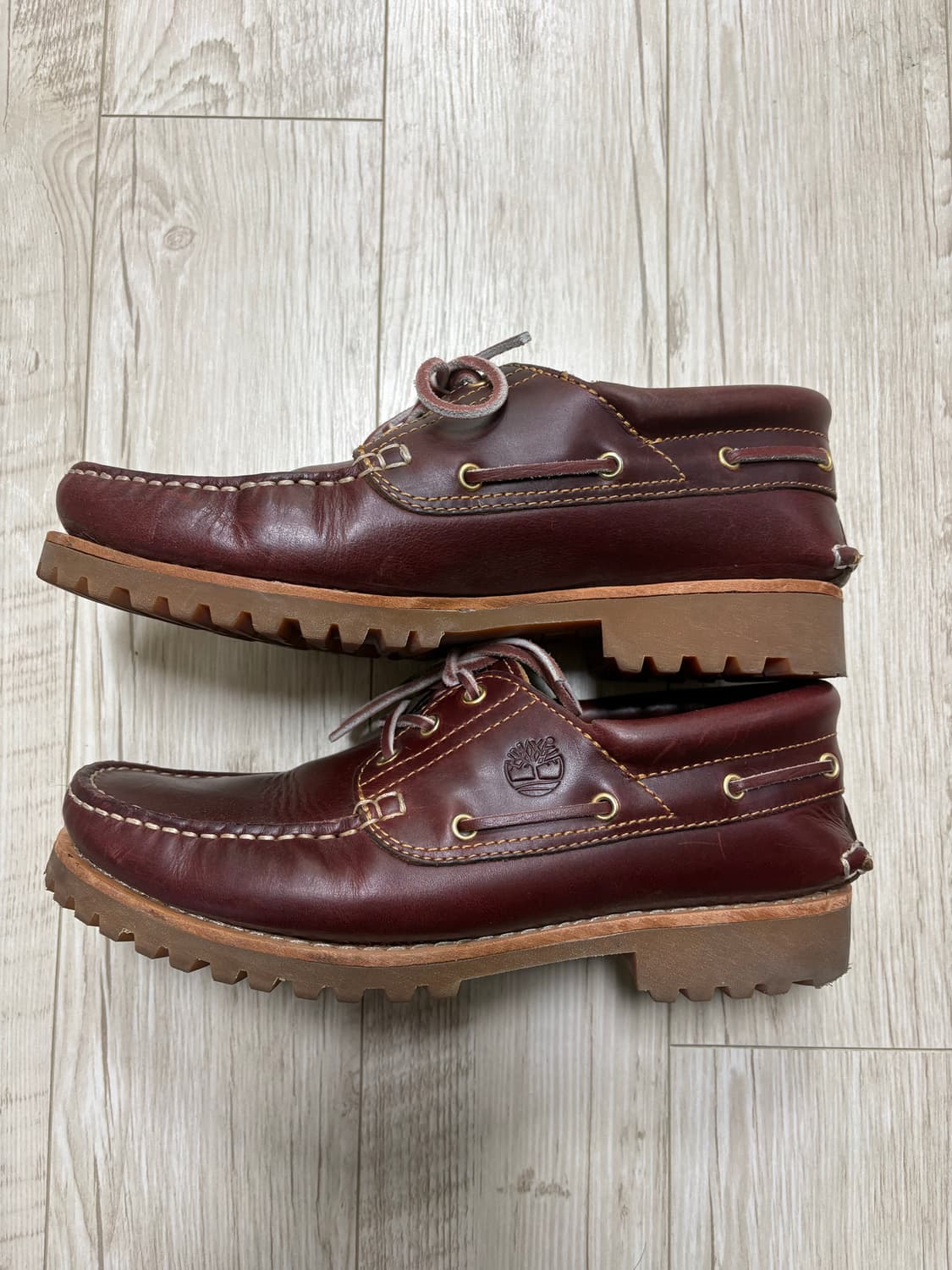 팀버랜드 3아이 보트슈즈 버건디 275 상품이미지2
