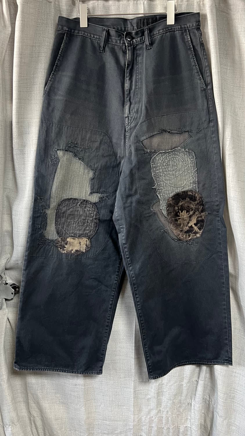 캐피탈 카츠라기 포트 배기 팬츠 블랙 4사이즈 상품이미지2