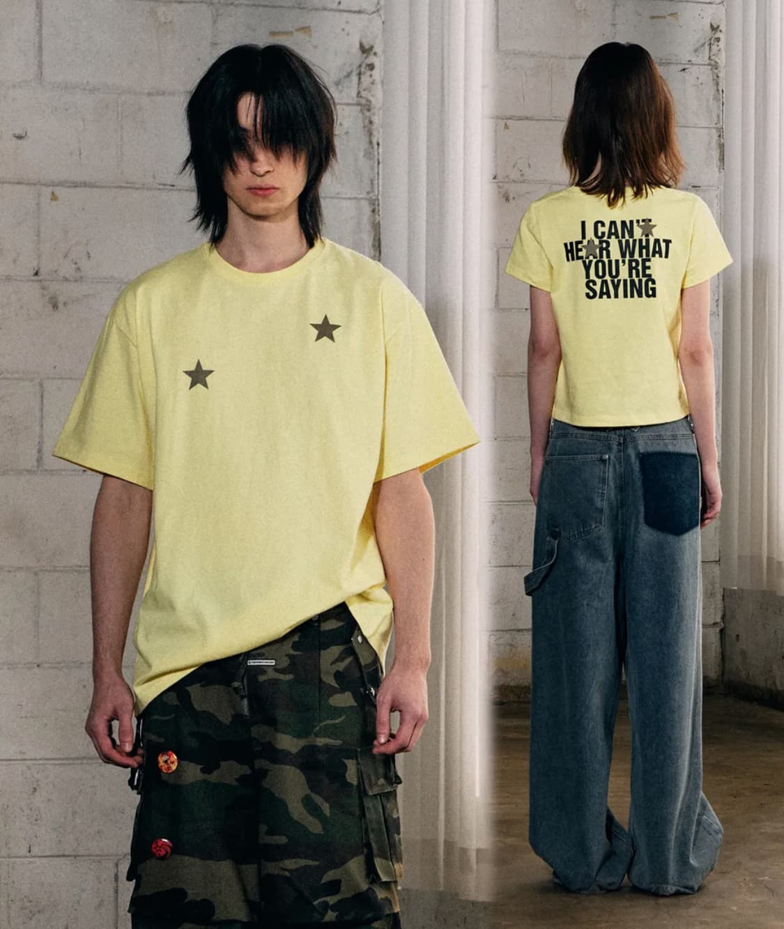 더바이닐하우스 STAR TEE YELLOW 상품이미지1