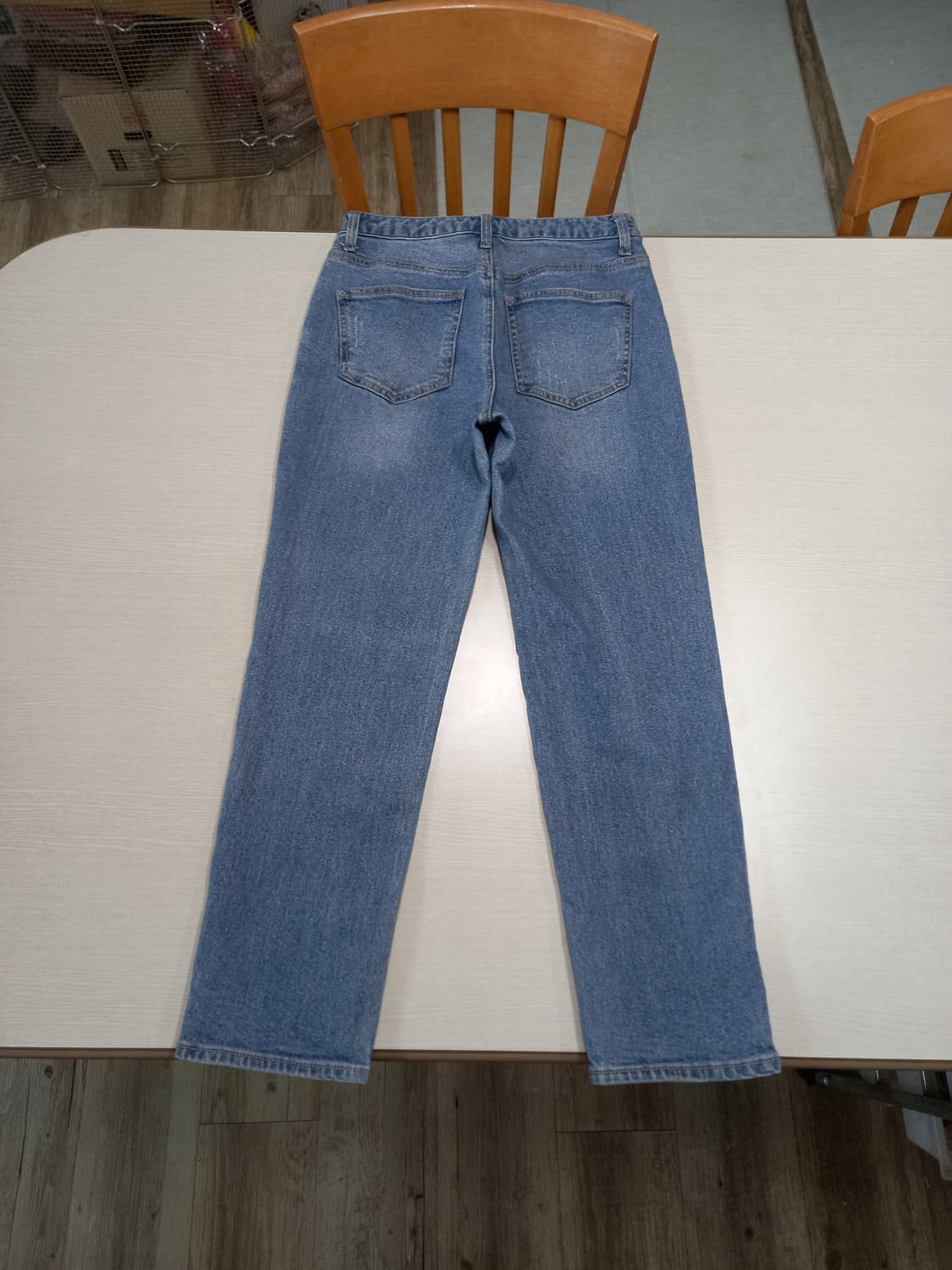 27 GIORDANO 하이웨이스트 워싱 스판 테이퍼드진 27-616 상품이미지2