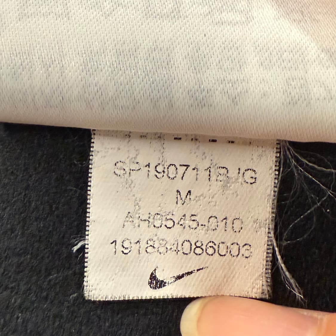 [정품/M] 나이키 블랙 경량 패딩 후드 집업 b16 상품이미지7