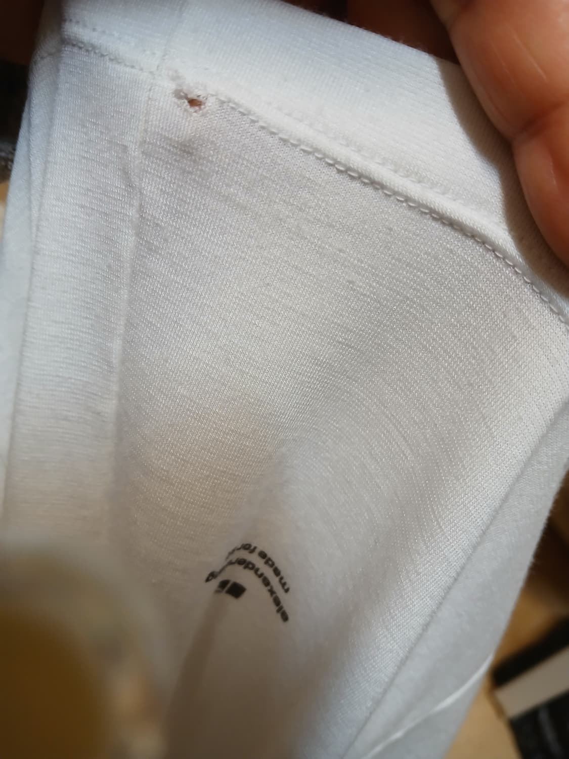 알렉산더왕 히트텍 롱슬리브 크루넥 기본티 화이트 상품이미지4