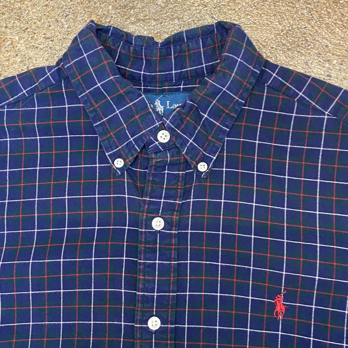 미국 빈티지 폴로 랄프로렌 체크남방 셔츠 상품이미지4