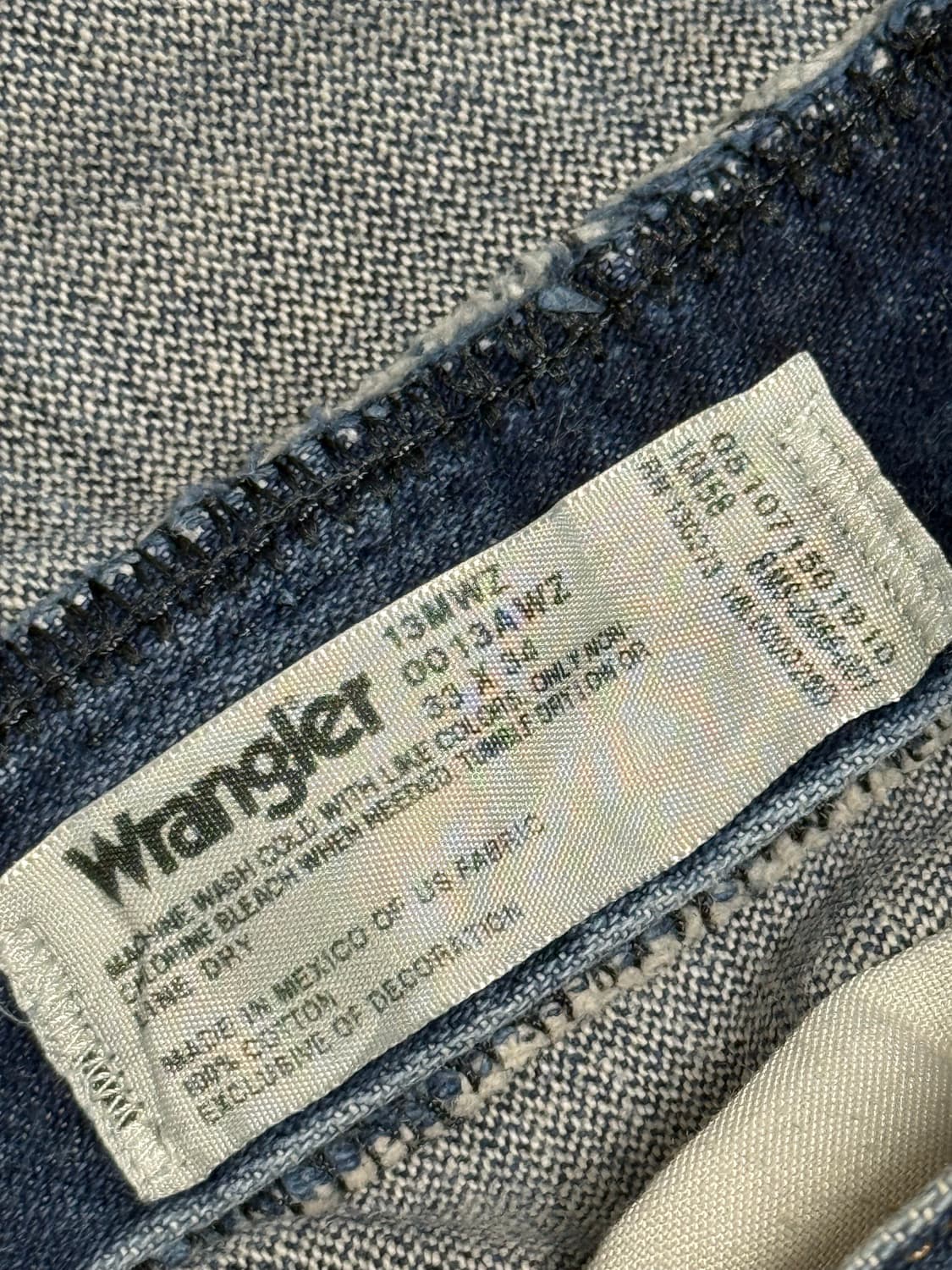 랭글러 데님팬츠 Wrangler denim pants 빈티지 데님팬츠 상품이미지7