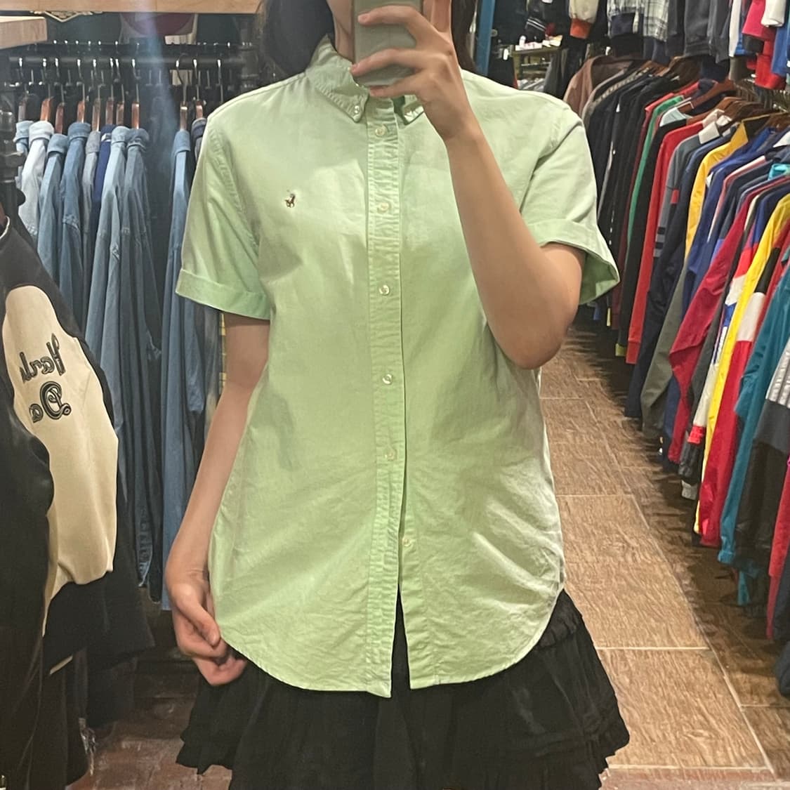 [HI] 폴로 반팔셔츠 그린 상품이미지1