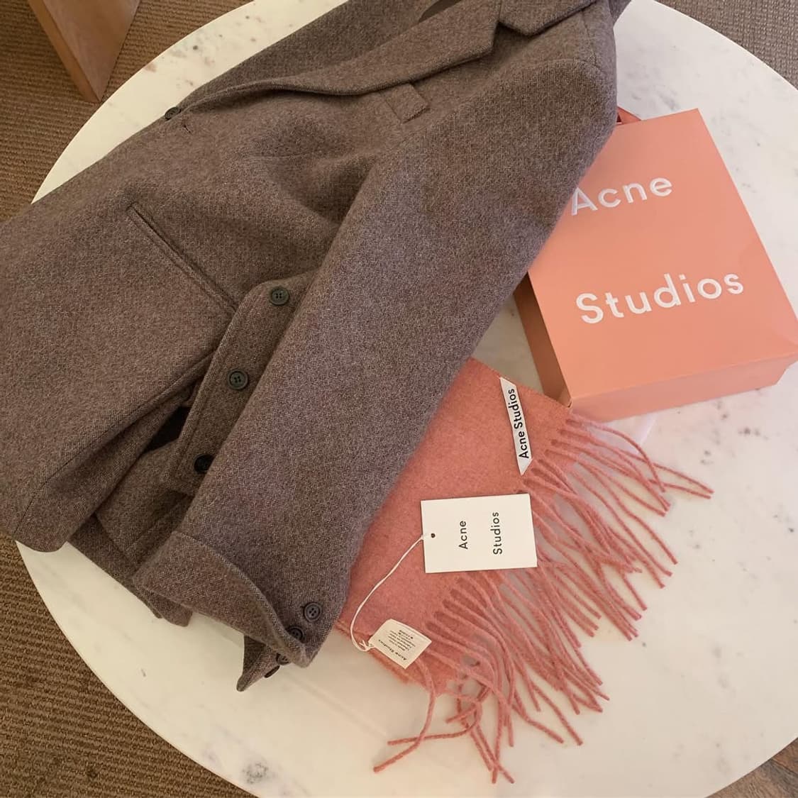 위아 러브코드유 벨트 울 자켓 상품이미지5