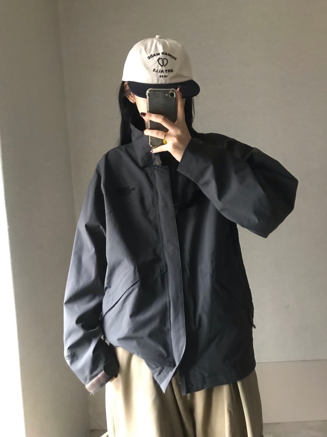 노페 그레이 고어텍스 바람막이 상품이미지1