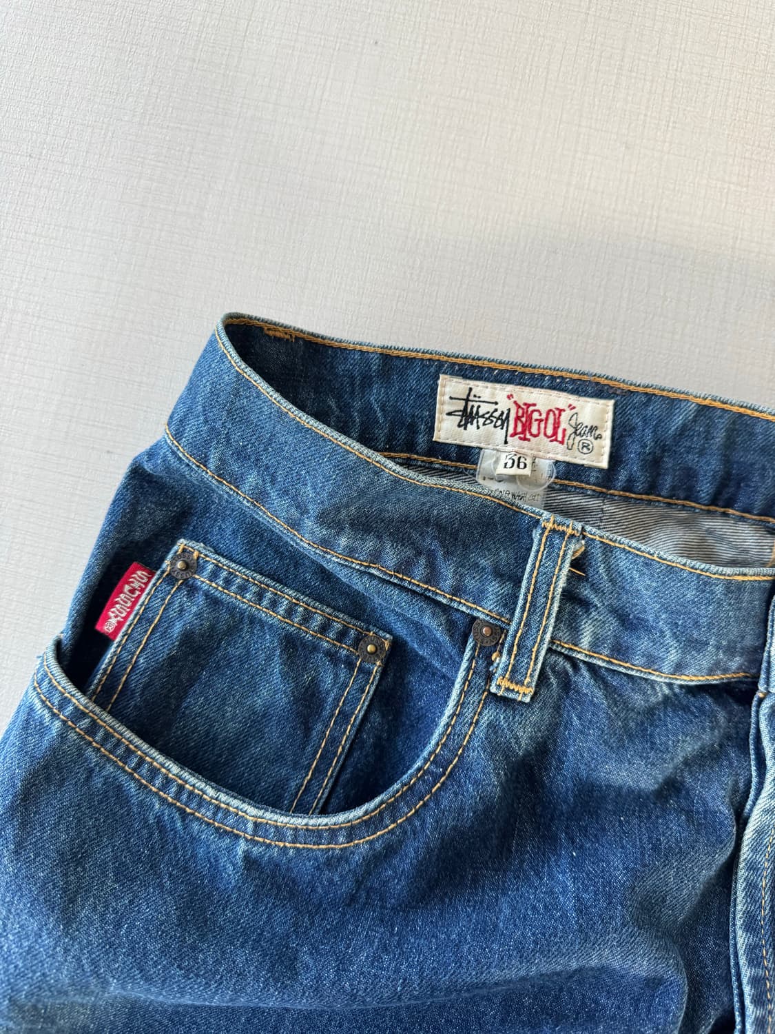 90s 스투시 빅올 데님 팬츠 상품이미지5