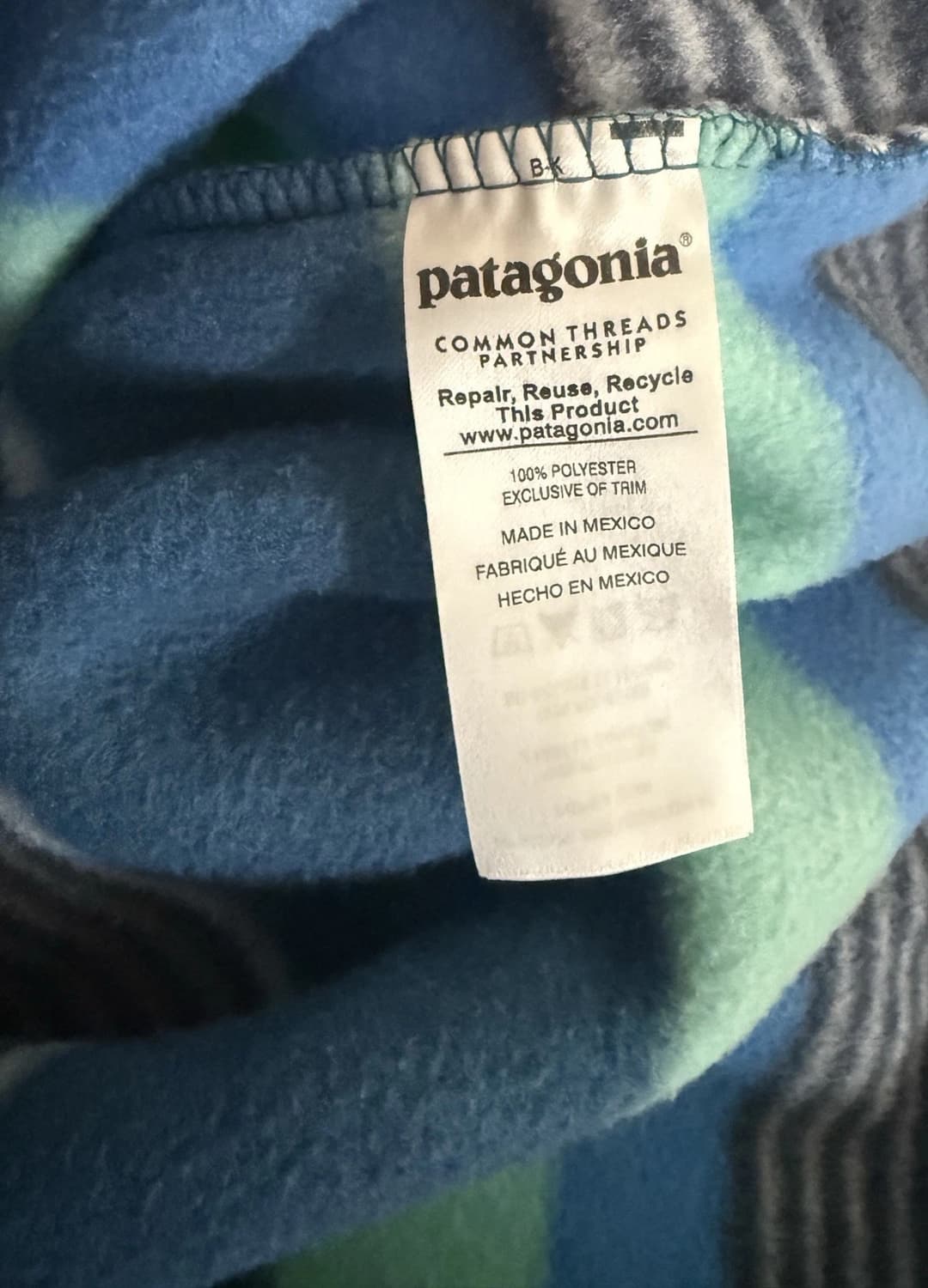 17SS 파타고니아 신칠라 스냅-T 핏츠 스트라이프 멕시코 상품이미지5