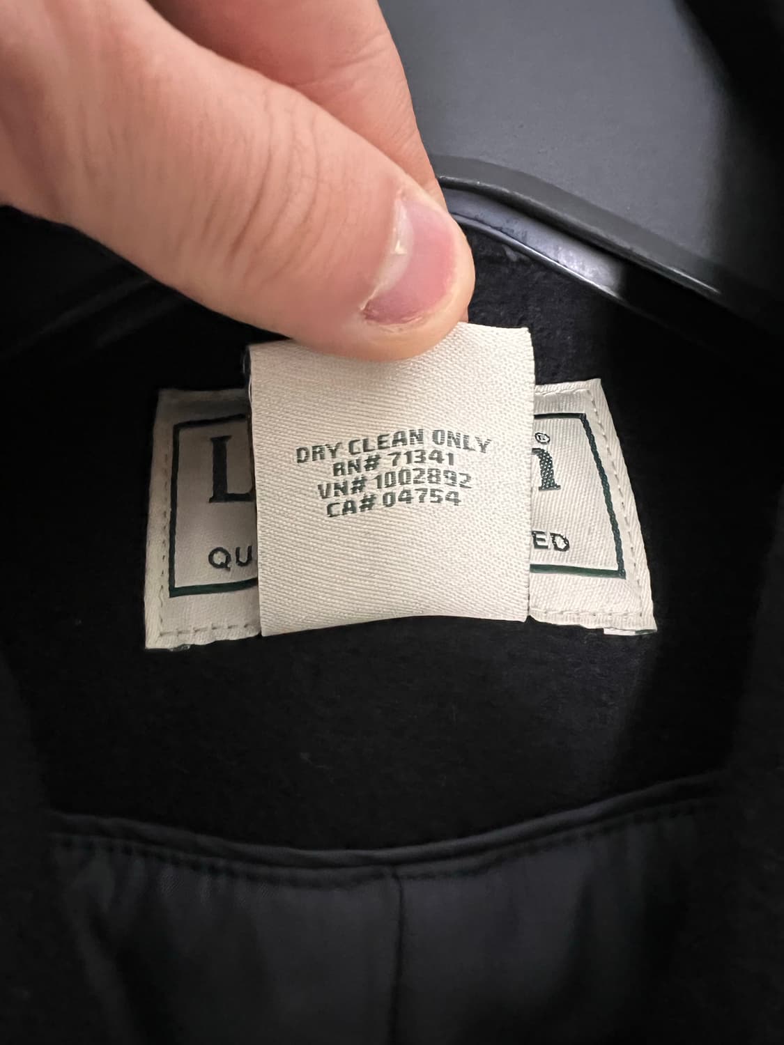 LL Bean Bellandi italy black Peacoat XL 상품이미지6