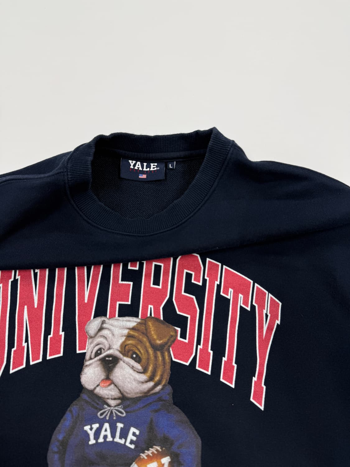 YALE 네이비 맨투맨 상품이미지4