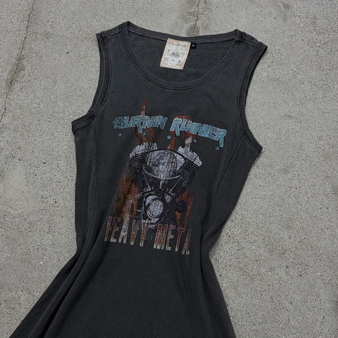 Asls 빈티지 슬리브리스 원피스 v2821 상품이미지3