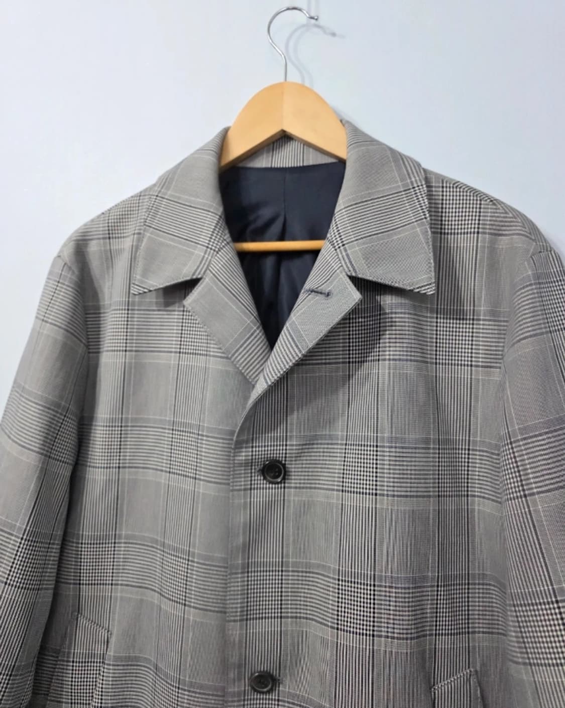 솔리드옴므 체크 맥코트 48사이즈 (100) 상품이미지5