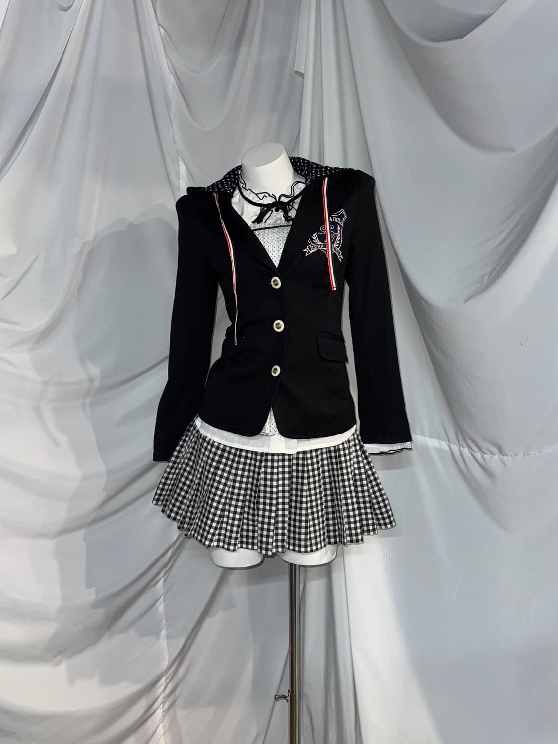 리즈리사 무채색 공겜여주깔 프레피 코디세트  상품이미지5