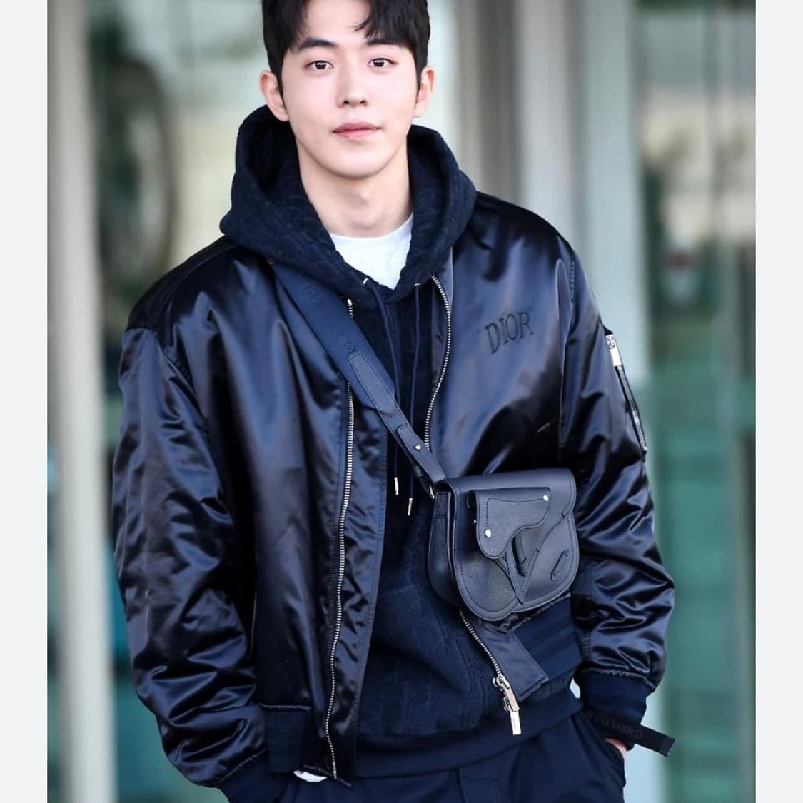 [S+급/50] 디올 X 알렉스 폭스턴 봄버 자켓 블랙 상품이미지8