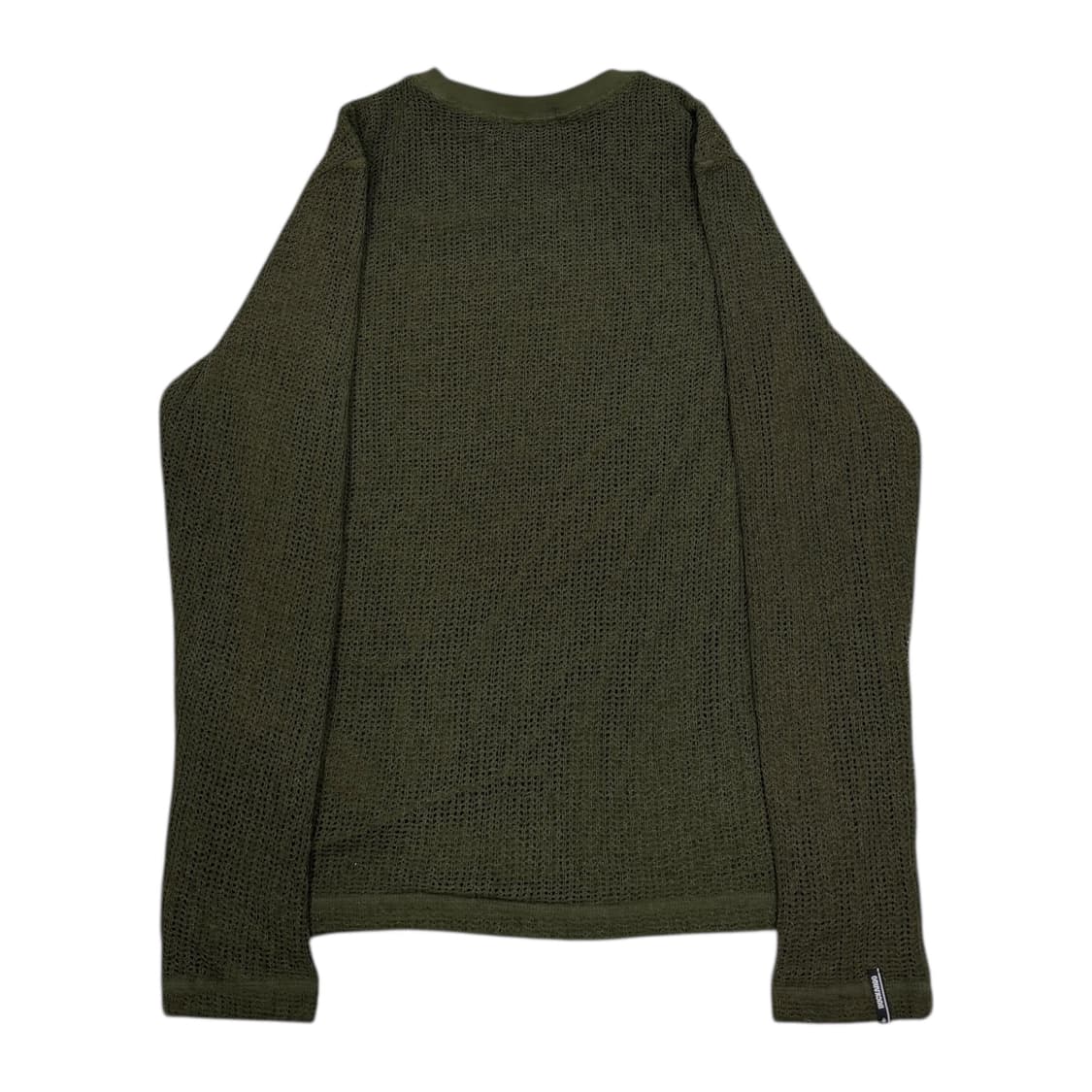 버커루 빈티지 Y2K 그물 펑크 롱슬리브 맨투맨 카키 XL 상품이미지4