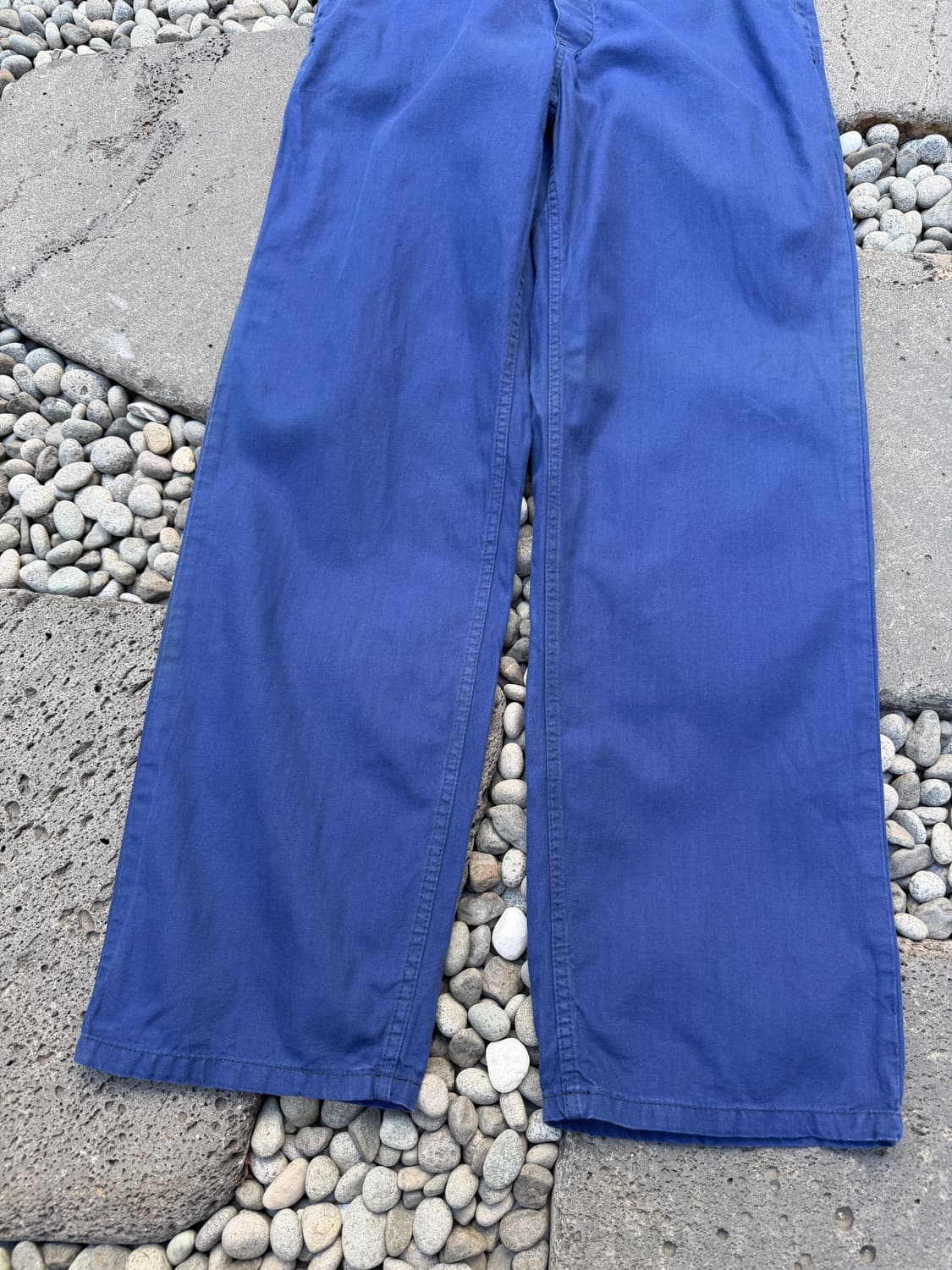 1980s GERMAN HBT INK BLUE 헤링본트윌 프렌치워크팬츠 상품이미지6