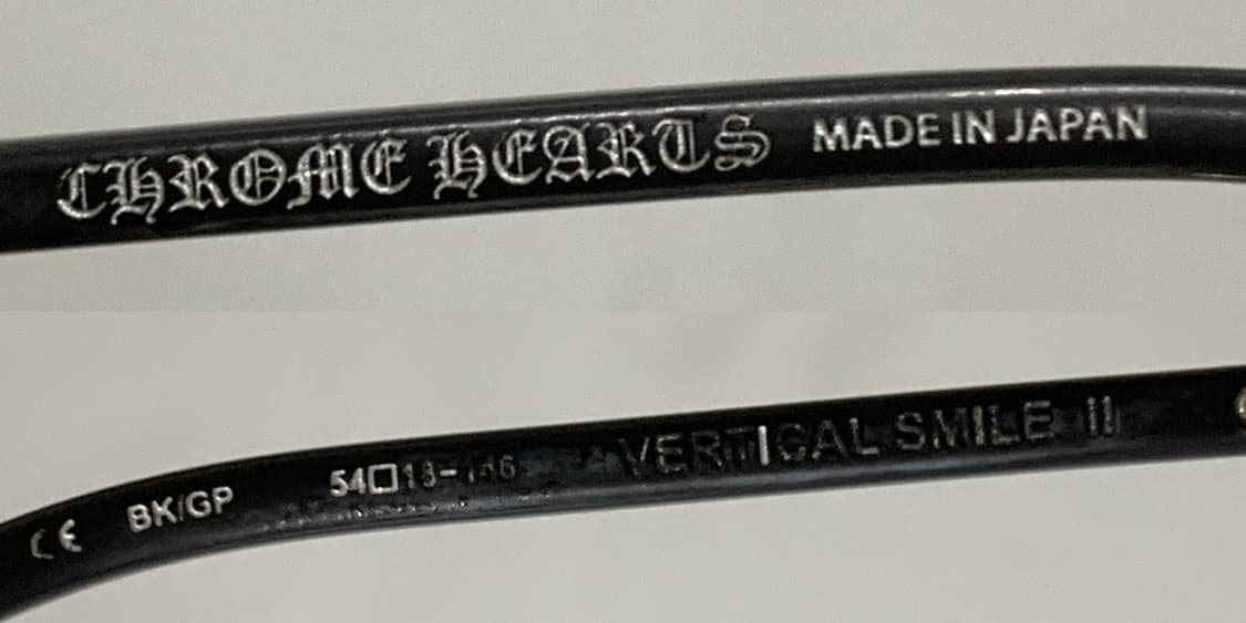 크롬하츠 버티컬스마일2 안경 [BK/GP] 블랙&골드 상품이미지8