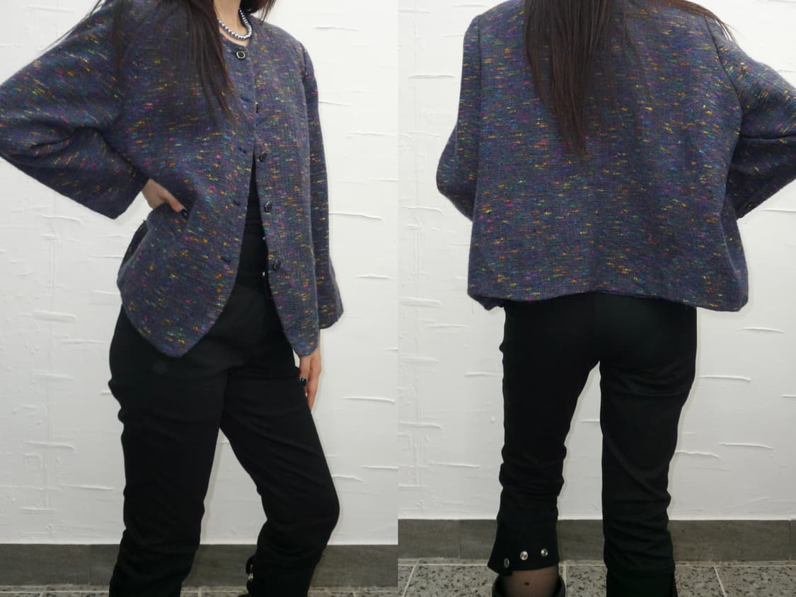 shadow violet tweed jacket 상품이미지4