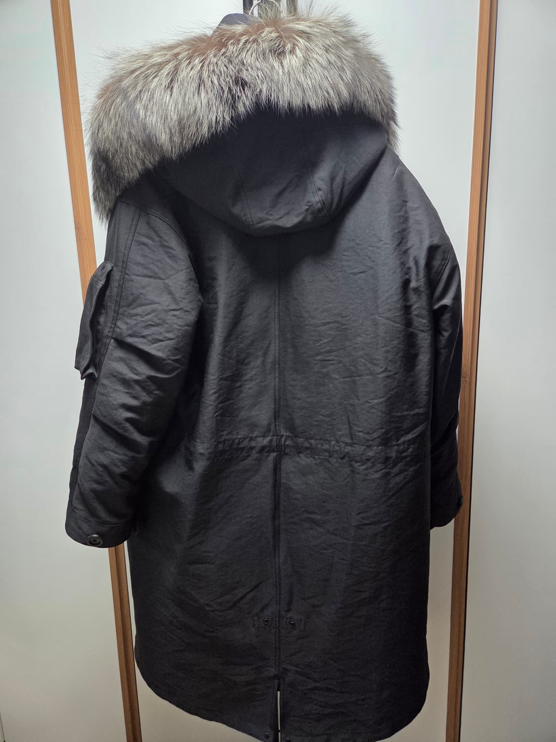 본 매그넘 폭스퍼 야상 패딩 점퍼 블랙 100 사이즈 상품이미지6