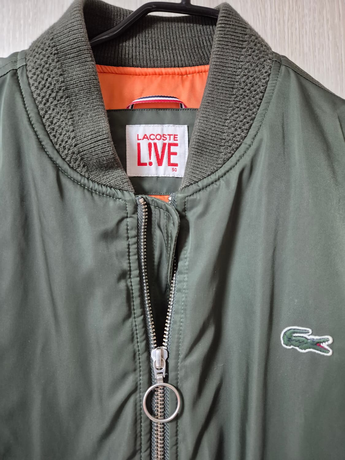 (정품) 라코스테 라이브 카키 봄버 자켓 항공점퍼 50 사이즈 상품이미지4