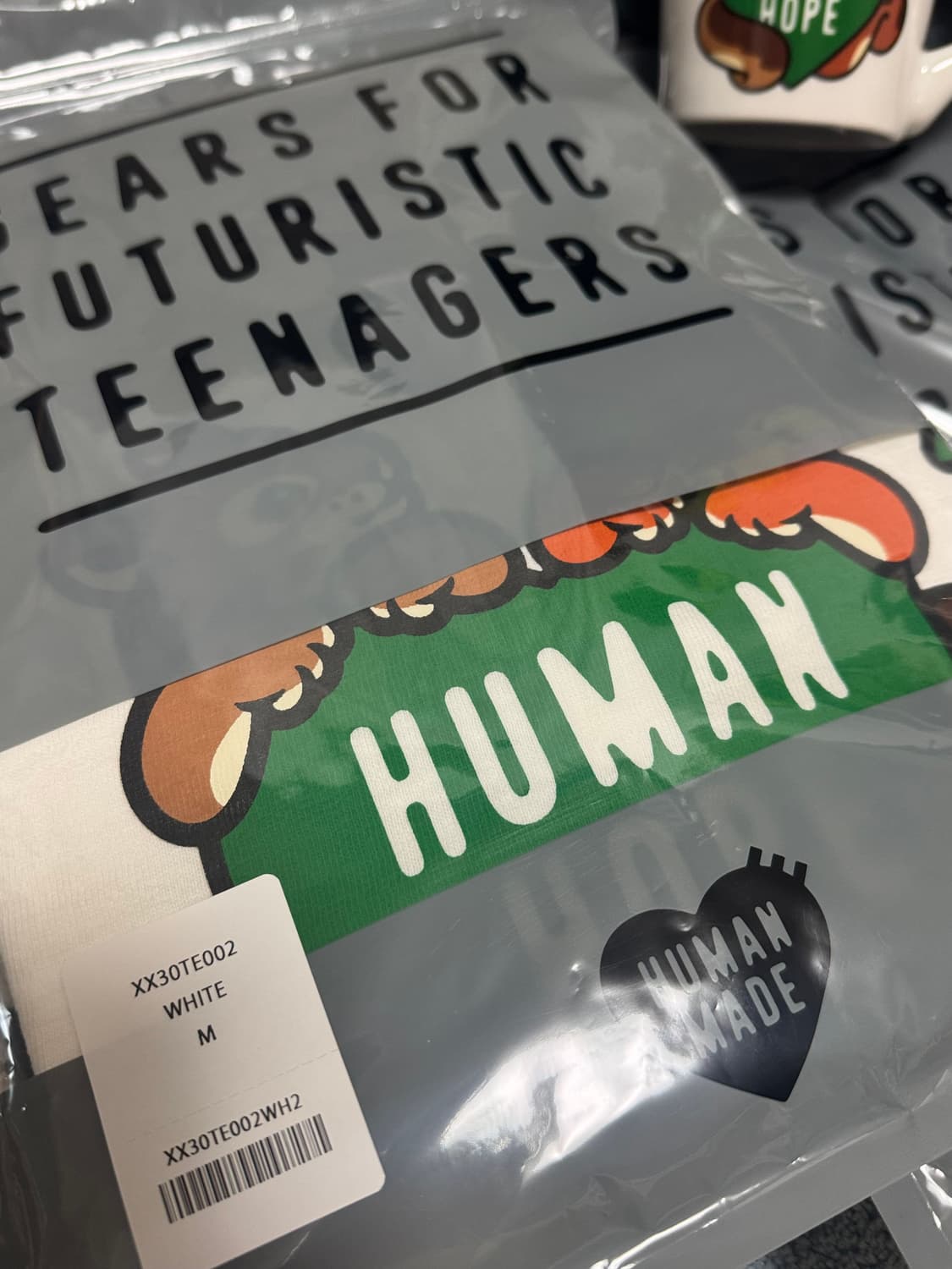 휴먼메이드 제이홉 콜라보 반팔티셔츠 화이트 M 상품이미지3