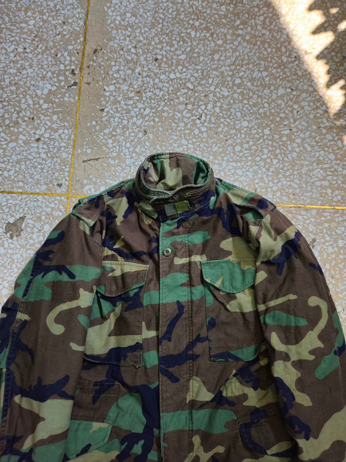 1980's 오리지널 M65 필드자켓 우드랜드 S-S 상품이미지2