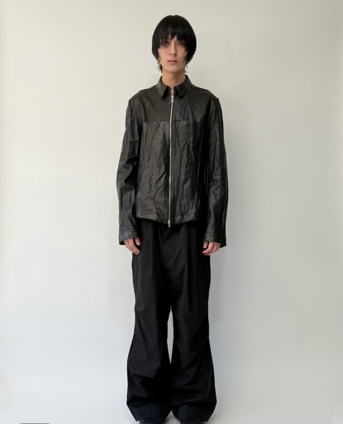 san263-1 zip leather jacket m사이즈 상품이미지2