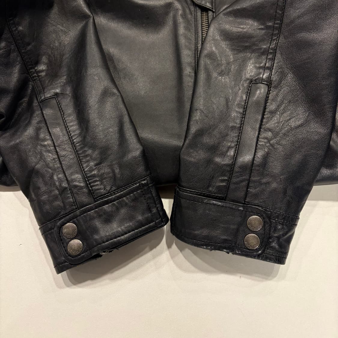 [M] 디젤 블랙 양가죽 레더 자켓 B557 상품이미지6