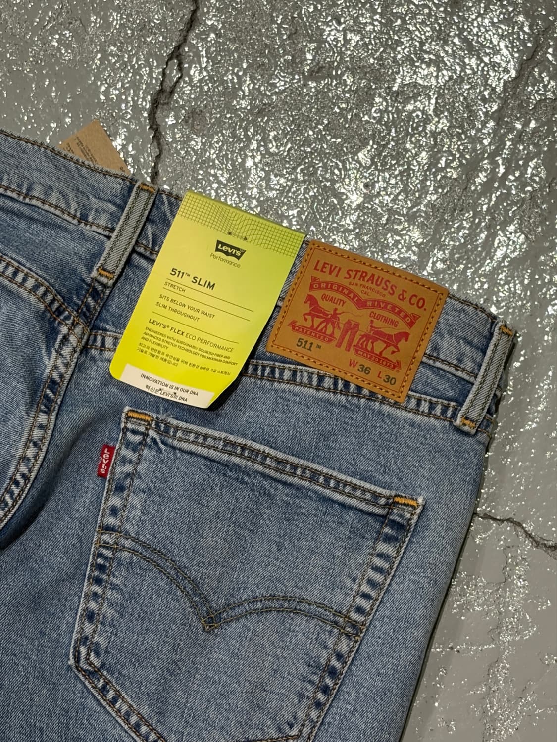 리바이스(Levis) 연청 511 데님 팬츠 새상품 상품이미지5