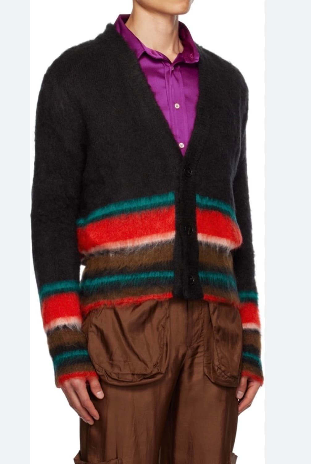 에드워드커밍 스트라이프 모헤어 가디건 (2size) 상품이미지1