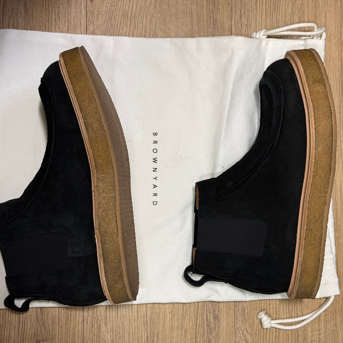 브라운야드 스웨이드 첼시부츠 블랙 41 상품이미지3