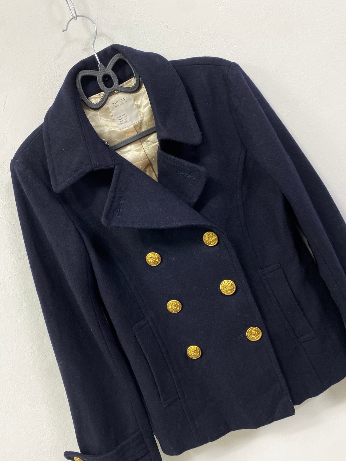 [PAGE BOY] 도쿄걸 프레피룩 네이비 숏코트  상품이미지6