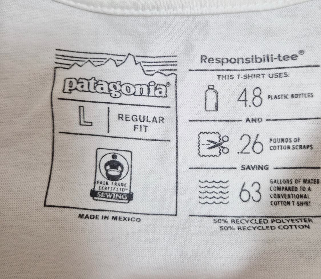 파타고니아 빅로고 긴팔티 상품이미지3