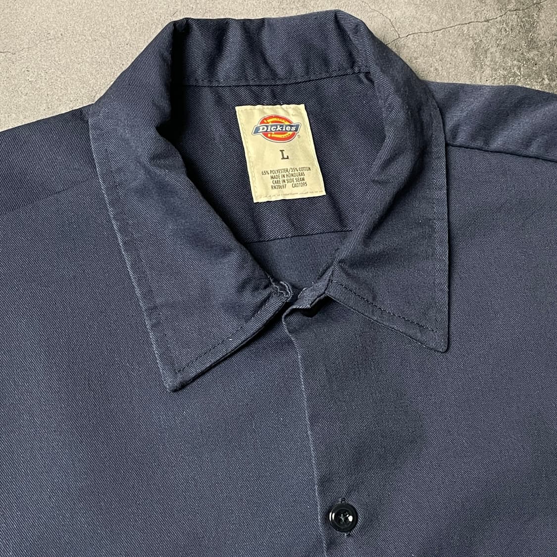 DICKIES 디키즈 빈티지 네이비 플랩포켓 반팔 워크 셔츠 A01030 상품이미지2