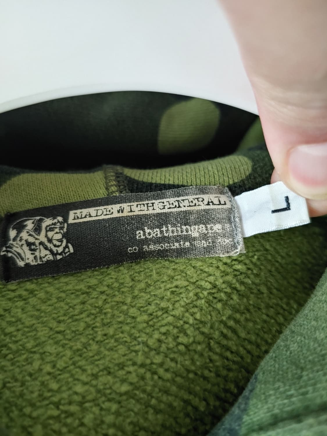 [OG L] 베이프 OG 그린카모 베이프프린팅 후드집업 상품이미지3