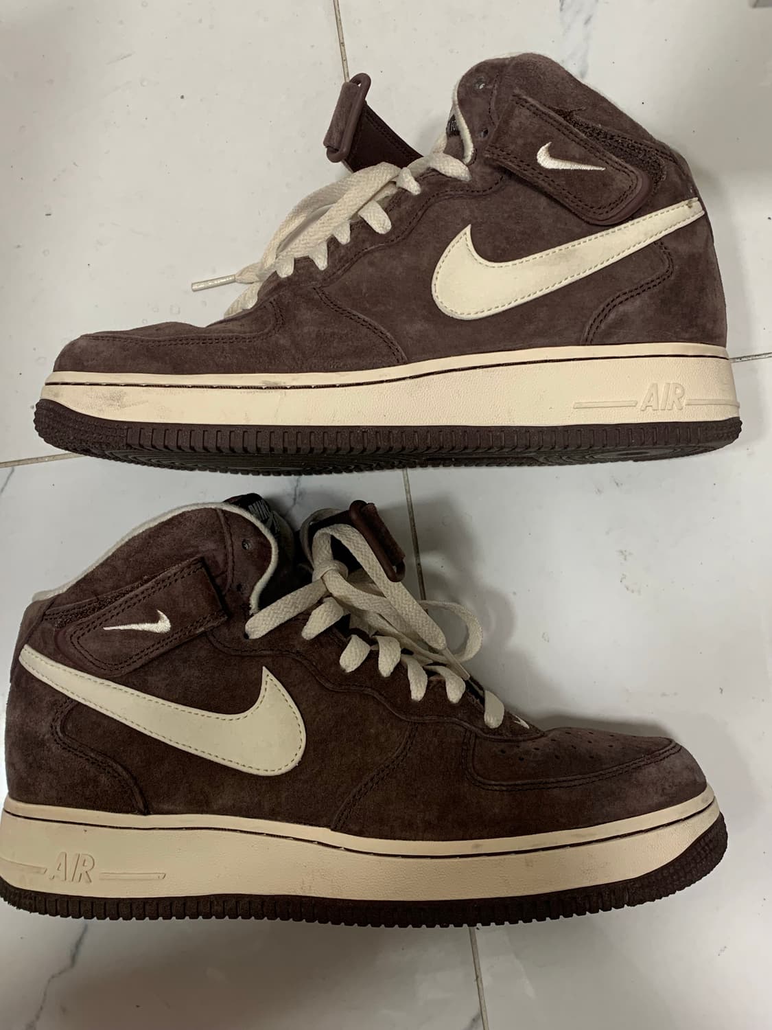 나이키 에어포스1 미드 '07 QS 초콜릿 260입니다 상품이미지5