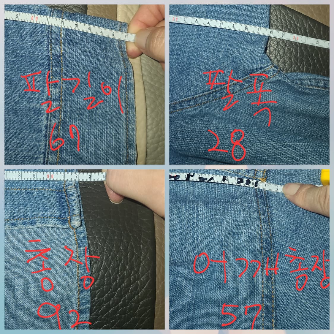 Calvin Klein 90s 박시 자수 데님 셔츠 상품이미지9