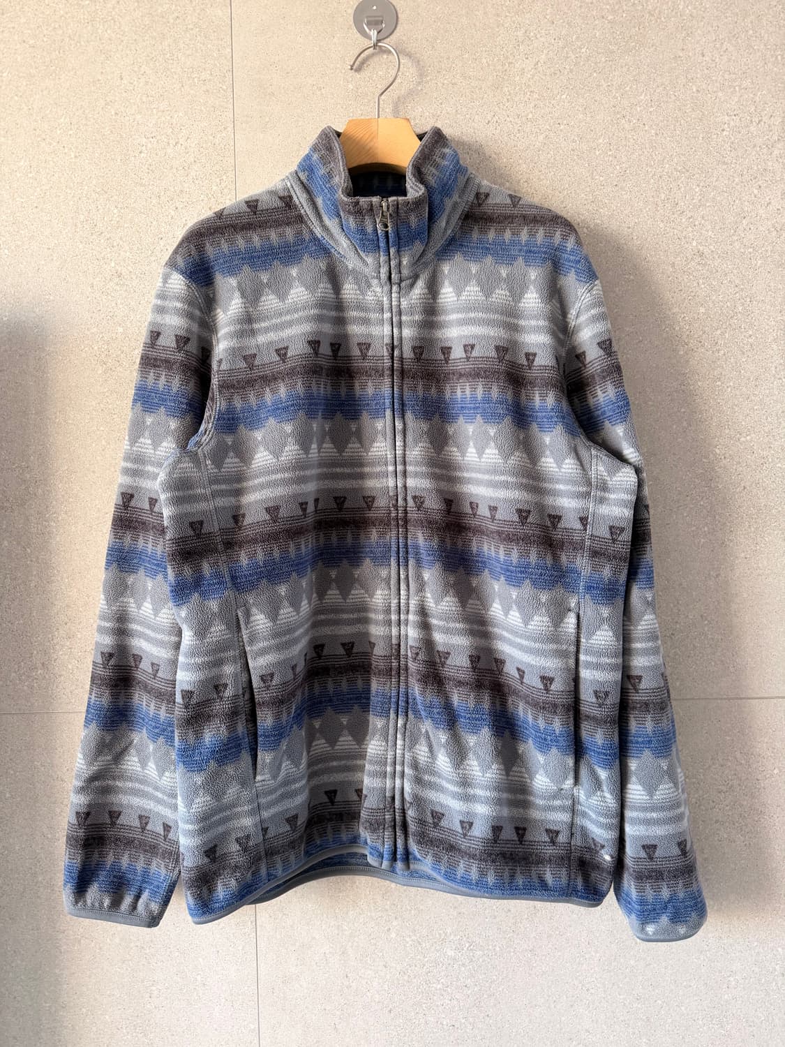 유니클로 남자 후리스 집업 플리스 자켓 그레이 상품이미지1