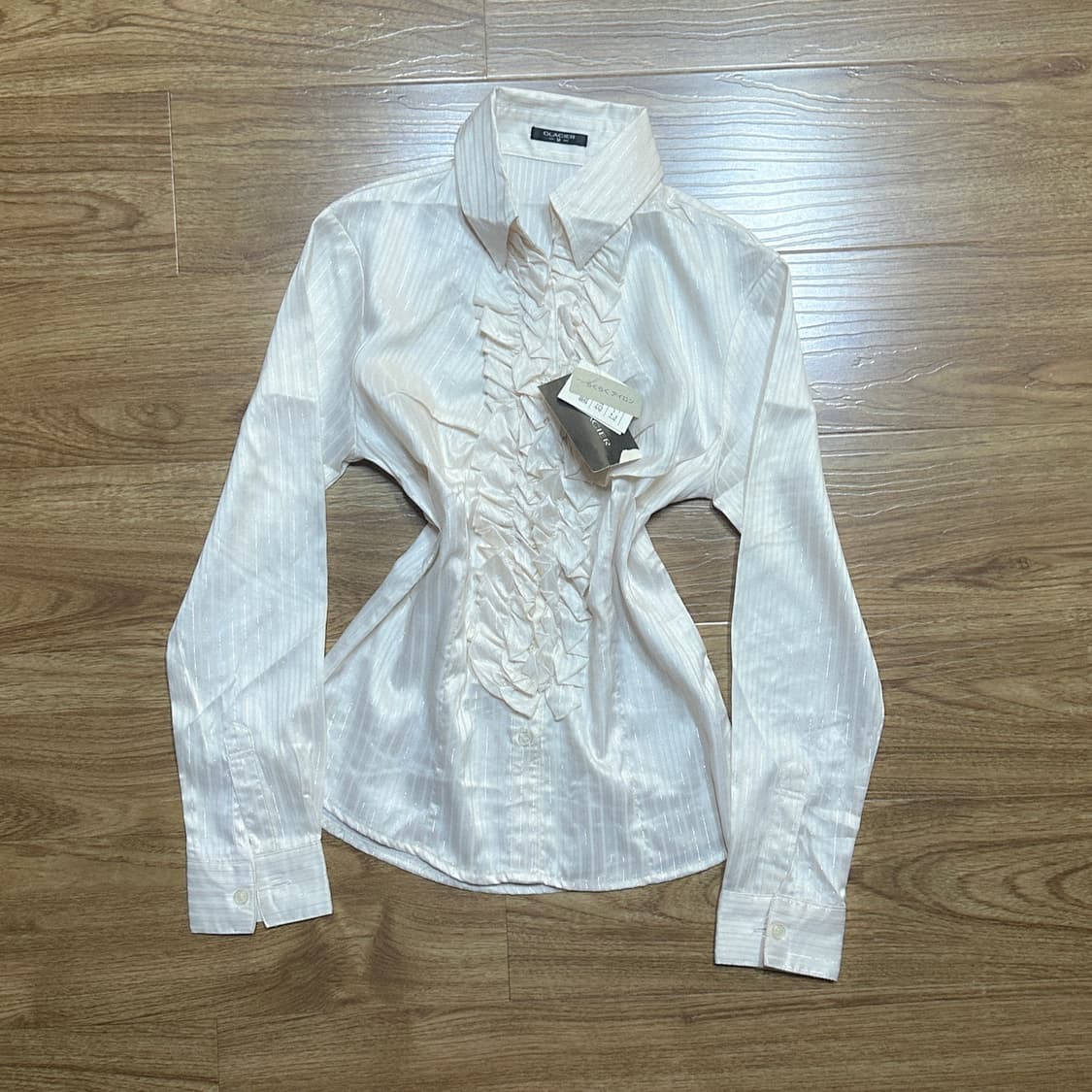 빈티지 러플  셔츠 블라우스 새상품 오네갸루 공겜여주 모리걸 긱시크 고스 상품이미지2