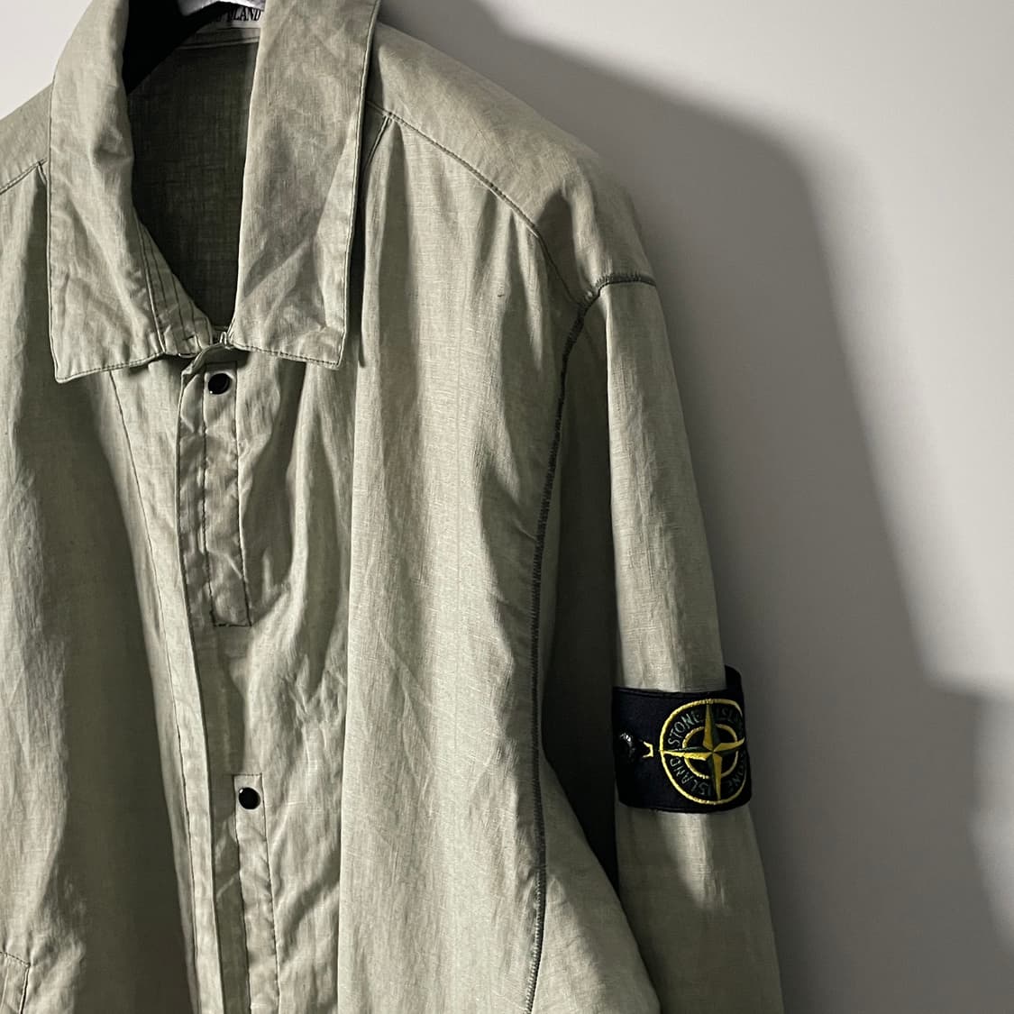 19ss 스톤아일랜드 Lino Resinato-TC 카코트 (on.754 상품이미지4