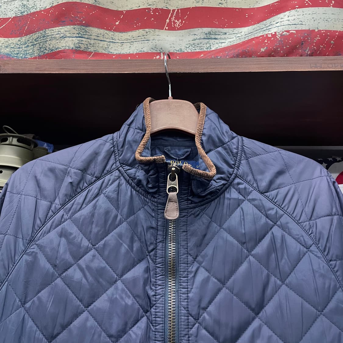 폴로 랄프로렌 신형 라벨 집업 누빔 깔깔이 퀼팅 자켓 컨트리 상품이미지3