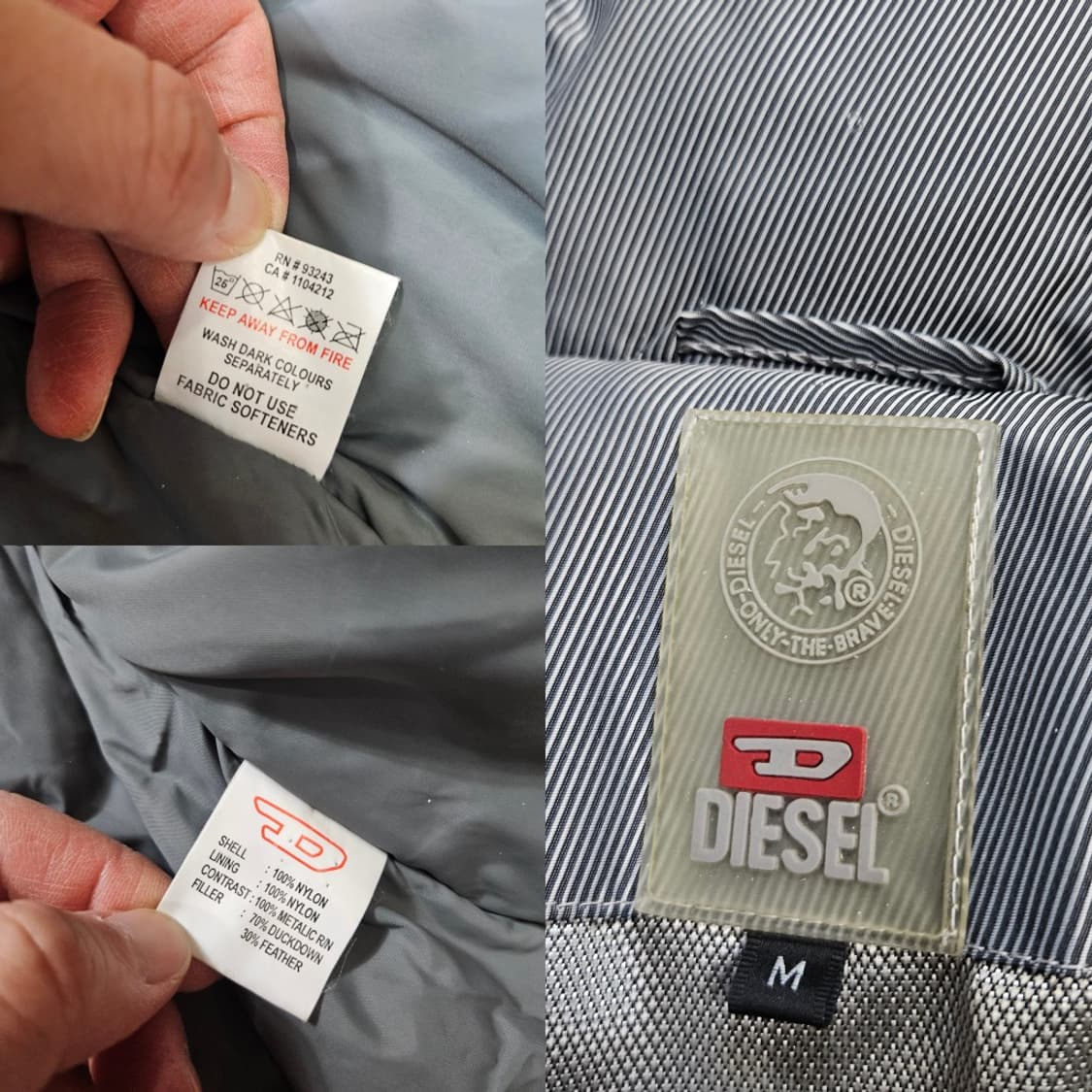 디젤 덕다운 파카 M 상품이미지9