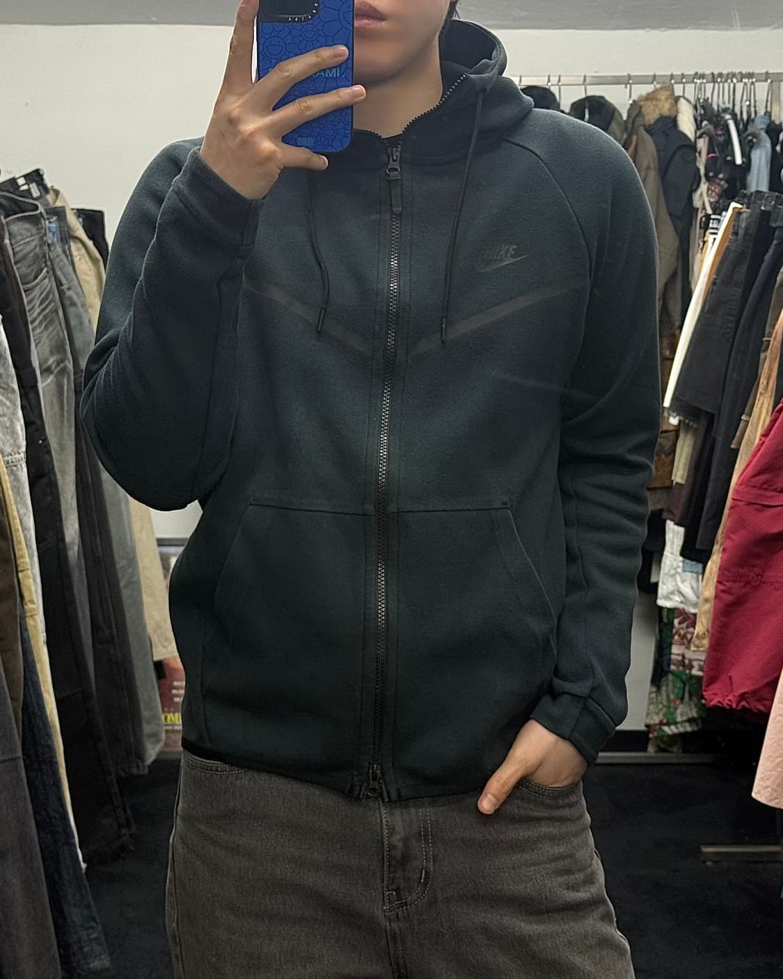 나이키 테크팩 후드 집업 후디 스웻 L 100 런닝 트레이닝 트랙 런닝 상품이미지1