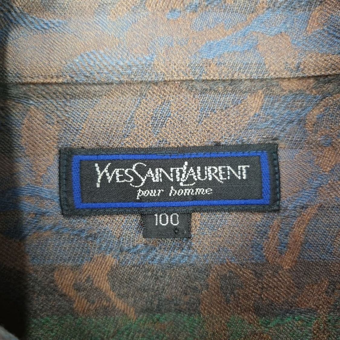 [Yves saint laurent] 빈티지 자카드 에스닉 패턴 셔츠 상품이미지6