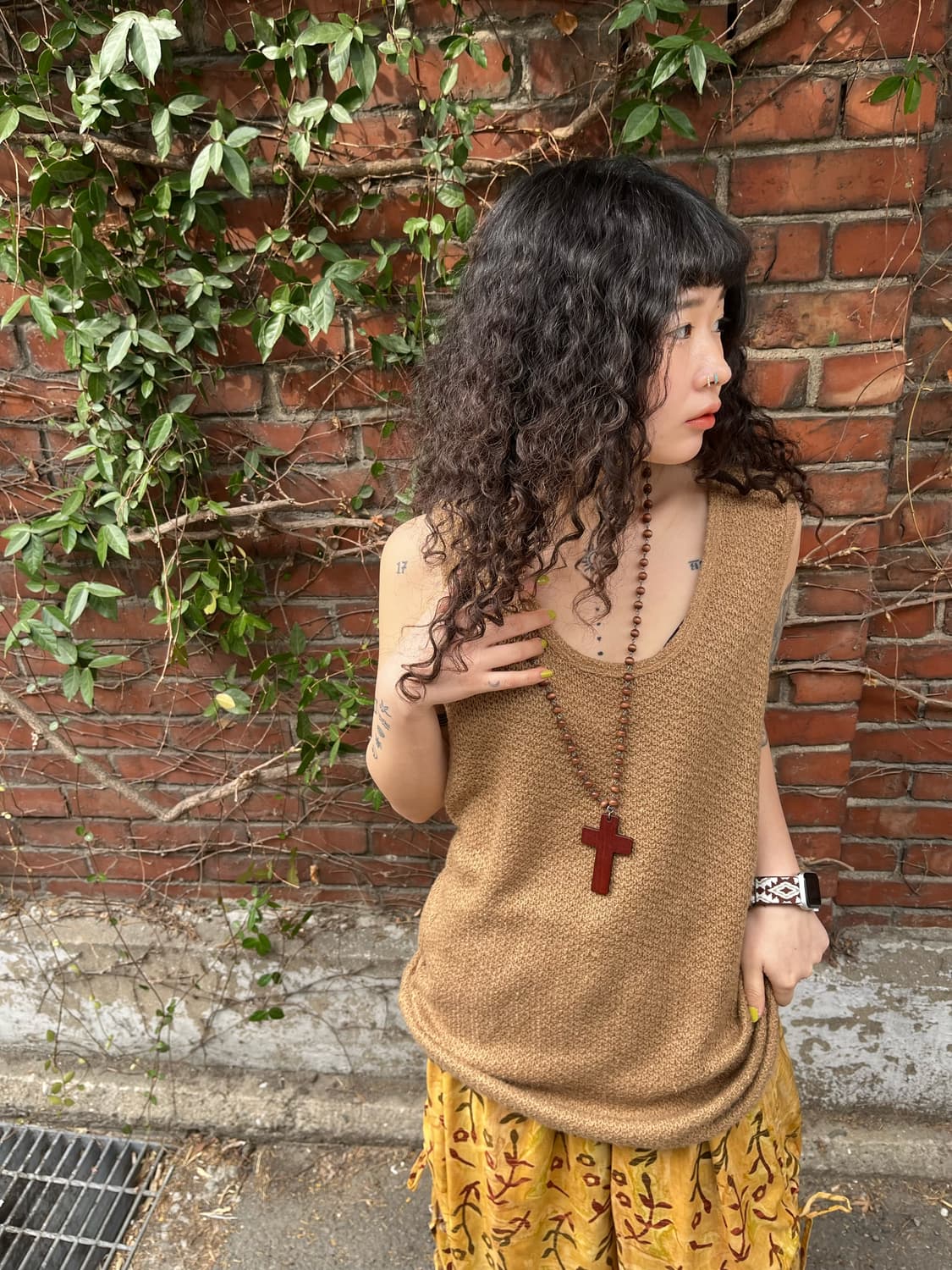 빈티지 히피 슬리브리스 상품이미지1